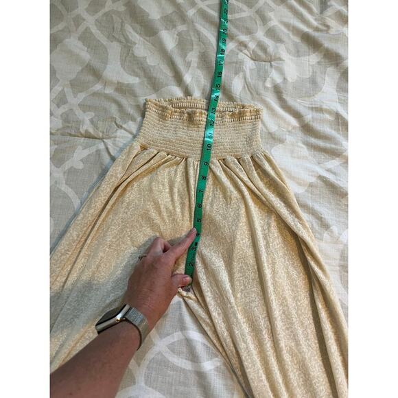 Pitusa cream pull on cover up pants burnout women’s - Picture 7 of 11